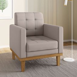 Poltrona Decorativa Fox em Veludo Just Time - 2