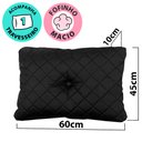 Ver imagem 7 de Puff Multiuso Bordado Matelassê com Travesseiro 3 em 1 Solteiro Preto Bf Colchões