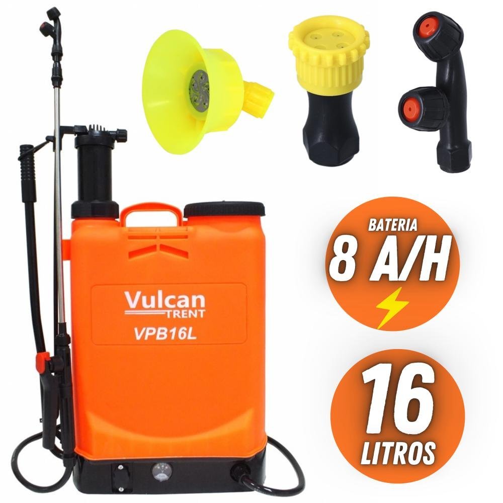 Bomba Costal Para Aplicação de Inseticida Elétrico Á Bateria 8 Amperes ...
