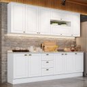 Ver imagem 1 de Cozinha Compacta Modulada 7 Peças Emily Branco/HP/Calcare