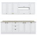 Ver imagem 2 de Cozinha Compacta Modulada 7 Peças Emily Branco/HP/Calcare