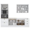 Ver imagem 3 de Cozinha Completa 4 Peças com Torre Quente e Balcão para Pia Emily
