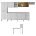 Ver imagem 7 de Armário Cozinha Completa 6 Pçs com Bancada Siena Multimóveis Mp2244 Branco