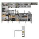 Ver imagem 5 de Armário Cozinha Completa 6 Pçs com Bancada Siena Multimóveis Mp2244 Branco