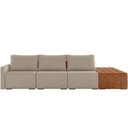 Ver imagem 6 de Sofá Ilha Modular para Sala 342cm com Puff Dublin K01 Linho Bege Sintético Caramelo - Lyam Decor