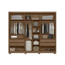 Ver imagem 4 de Guarda Roupa Roupeiro Araguaia 6 Portas 4 Gavetas com Espelho Carvalho Fendi Moval