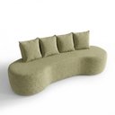Ver imagem 2 de Sofa 3 Lugares Organico Ibiza 210 Cm Boucle Green Vazzano