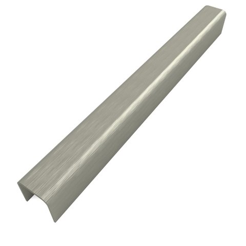 Perfil Listelo "u", Aço Inox 304, Escovado - 9 X 30 X 9 X 2980mm