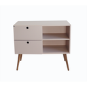 Ver imagem 2 de Aparador 02 gavetas 1 nicho com pés palito Sal Rosa - Mdf Arauco