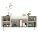 Ver imagem 4 de Buffet Aparador Industrial Lume 183 cm 4 Portas e 2 Gavetas - Off White