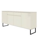 Ver imagem 7 de Buffet Aparador Industrial Lume 183 cm 4 Portas e 2 Gavetas - Off White