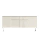Ver imagem 6 de Buffet Aparador Industrial Lume 183 cm 4 Portas e 2 Gavetas - Off White