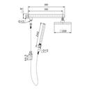 Ver imagem 3 de Kit Ducha Quadrada 20x20 Slim com Desviador + 2 Acabamentos para Registro Base Deca de 1/2 ou 3/4 Co
