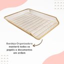 Ver imagem 2 de Kit Porta Caneta Lápis Organizador Mesa Bandeja Dourado E24h