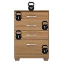 Ver imagem 3 de Guarda Roupa Casal Vizanno 10 Portas com Cômoda Astral Amêndola Touch com Pés - Demóbile