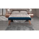 Ver imagem 2 de Puff Decorativo Recamier Barcelona - Tecido Linho Azul Claro