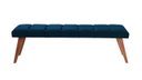 Ver imagem 1 de Puff Decorativo Recamier Barcelona - Tecido Linho Azul Claro