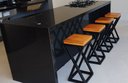 Ver imagem 6 de Kit Mesa Jantar Madeira 6 Cadeiras Externa Banquetas Cozinha