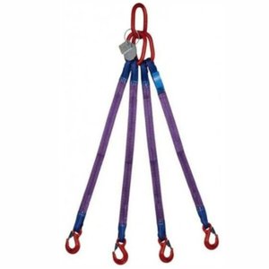 Cinta Elevação de Carga Leg 4 - 4.2 Ton 1 Mts Fator Seg: 4:1 Normatizada Nbr 15.637/1