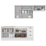 Cozinha Compacta 4 Peças com Aéreo para Geladeira Emily  - 3