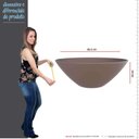 Ver imagem 4 de Cuba de Louça Para Banheiro Redonda 35x35 Cuia Cozimax Marrom