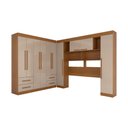Ver imagem 3 de Guarda-roupa Casal Modulado Madrid 10 Portas 4 Gavetas Cinamomo/off White - Panorama Móveis