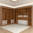 Ver imagem 6 de Guarda-roupa Casal Modulado Madrid 10 Portas 4 Gavetas Cinamomo/off White - Panorama Móveis