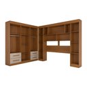 Ver imagem 5 de Guarda-roupa Casal Modulado Madrid 10 Portas 4 Gavetas Cinamomo/off White - Panorama Móveis