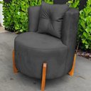Ver imagem 2 de Kit 2 Poltronas Orgânica Curva Luna Boucle Cinza - Montanaris Decor