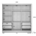 Ver imagem 2 de Closet Diamante em Mdp 4 Gavetas e 7 Prateleiras Clic Móveis