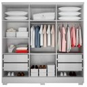 Ver imagem 3 de Closet Diamante em Mdp 4 Gavetas e 7 Prateleiras Clic Móveis