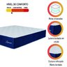 Colchão Casal King Molas Ensacadas Lamore 193x203x32cm Azul Veludo/ Malha Branca Hellen - 3