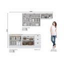 Ver imagem 4 de Cozinha Compacta Modulada 4 Peças com Balcão para Pia e Aéreo Emily Branco