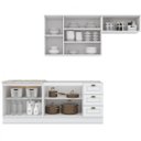 Ver imagem 2 de Cozinha Compacta 4 Peças com Balcão para Pia e Aéreo Emily