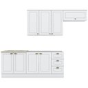 Ver imagem 3 de Cozinha Compacta 4 Peças com Balcão para Pia e Aéreo Emily 