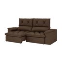 Ver imagem 4 de Sofá Retrátil Reclinável Alion Plus 2,10m Suede Marrom - Xflex Sofas