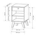 Ver imagem 6 de Conjunto de Quarto Guarda Roupa Casal Retrô + Sapateira Retrô + Mesa Cabeceira Retrô - Versalhes Pre
