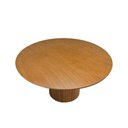 Ver imagem 2 de Mesa de Jantar Capri 6 Lugares Redonda Laminado 120cm Amêndoa