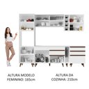Ver imagem 6 de Armário de Cozinha Completa 260cm Branco Reims Madesa 04