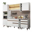 Ver imagem 3 de Armário de Cozinha Completa 260cm Branco Reims Madesa 04