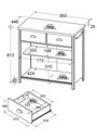 Ver mais imagens de Conjunto Cristaleira Vidro Buffet Ditália e-954+Ba-145 Br
