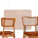 Ver imagem 5 de Conjunto de Jantar Venus 8 Lugares Tampo MDF Cadeiras Estofadas 220cm Moderna