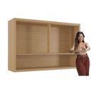 Ver imagem 5 de Armário Aéreo P/ Cozinha Condessa C/ 2 Portas Basculantes 120cm Carvalho/greice - Nesher