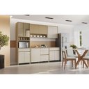 Ver imagem 7 de Armário Aéreo P/ Cozinha Condessa C/ 2 Portas Basculantes 120cm Carvalho/greice - Nesher