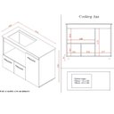 Ver imagem 4 de Balcão Cooktop Ana 114cm 3 Portas em Mdp Pés Pintura Uv Cor:branco;tamanho:5 Bocas