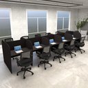 Ver imagem 1 de Espaço de Trabalho Call Center para 10 Pessoas Pre 4,60m F5 Cor:preto