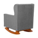 Ver imagem 5 de Poltrona Amamentação Balanço Aurora Linho Cinza - Lm Decor