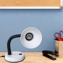 Ver imagem 5 de Luminária Mesa Abajur 35cm Articulada Flexível Pt-06: Branco