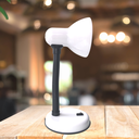 Ver imagem 3 de Luminária Mesa Abajur 35cm Articulada Flexível Pt-06: Branco
