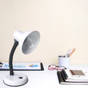 Ver imagem 7 de Luminária Mesa Abajur 35cm Articulada Flexível Pt-06: Branco